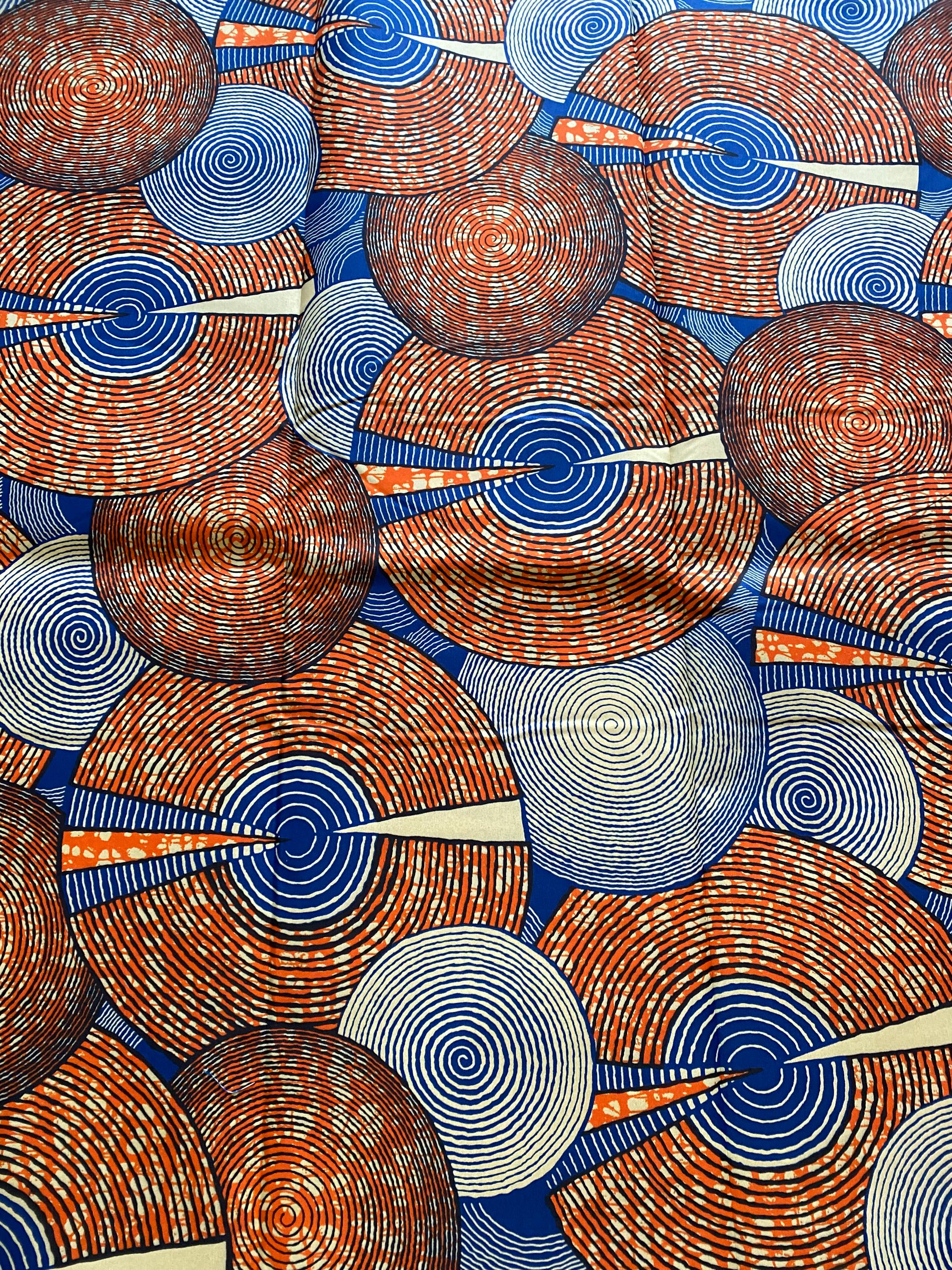 Polycotton African Fabric 6 Yards Soft Ankara Wax Print Material