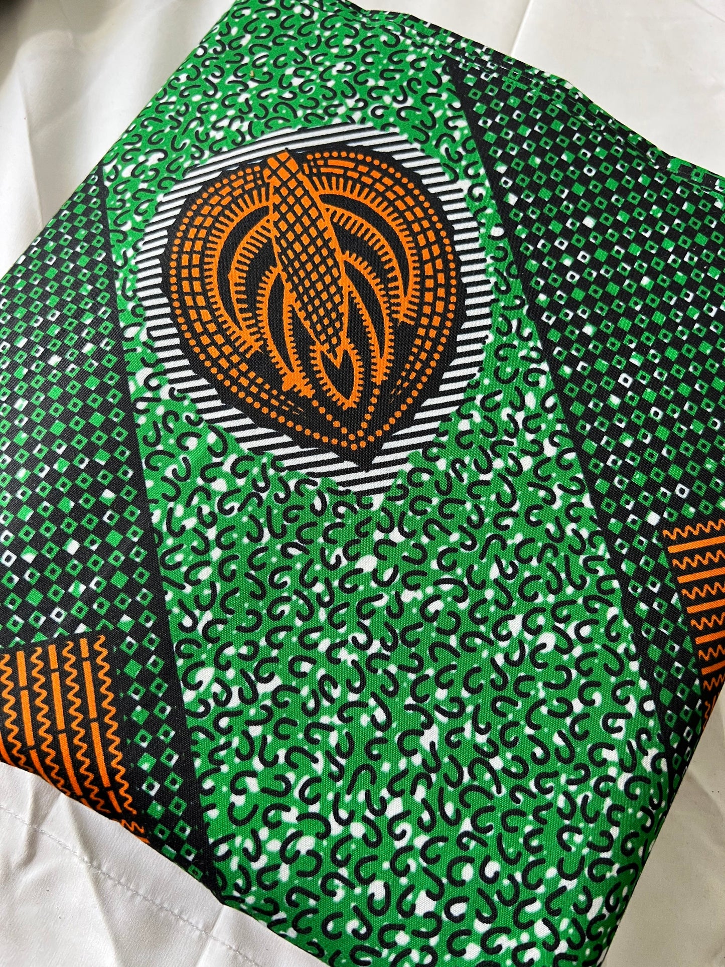 Polycotton African Fabric 6 Yards Soft Ankara Wax Print Material