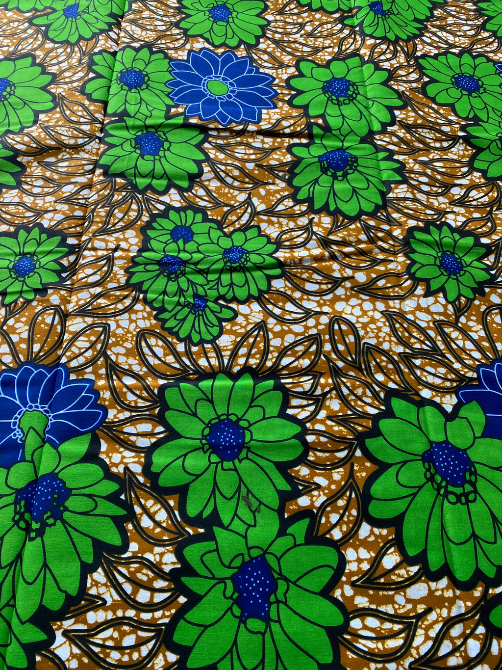 Bold Ankara African Print Fabric: 6 Yards 100% Cotton Wax Print