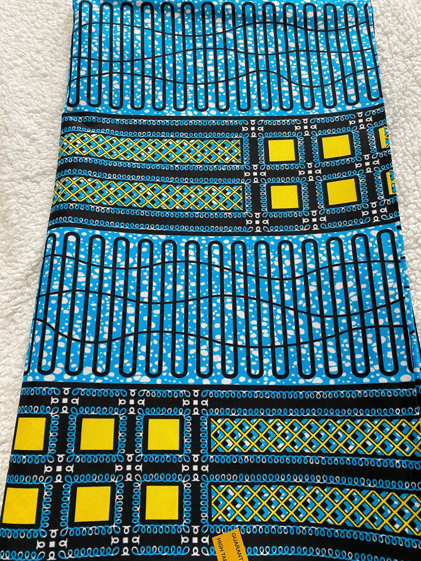 Polycotton African Fabric 6 Yards Soft Ankara Wax Print Material