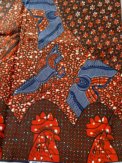 Polycotton African Fabric 6 Yards Soft Ankara Wax Print Material