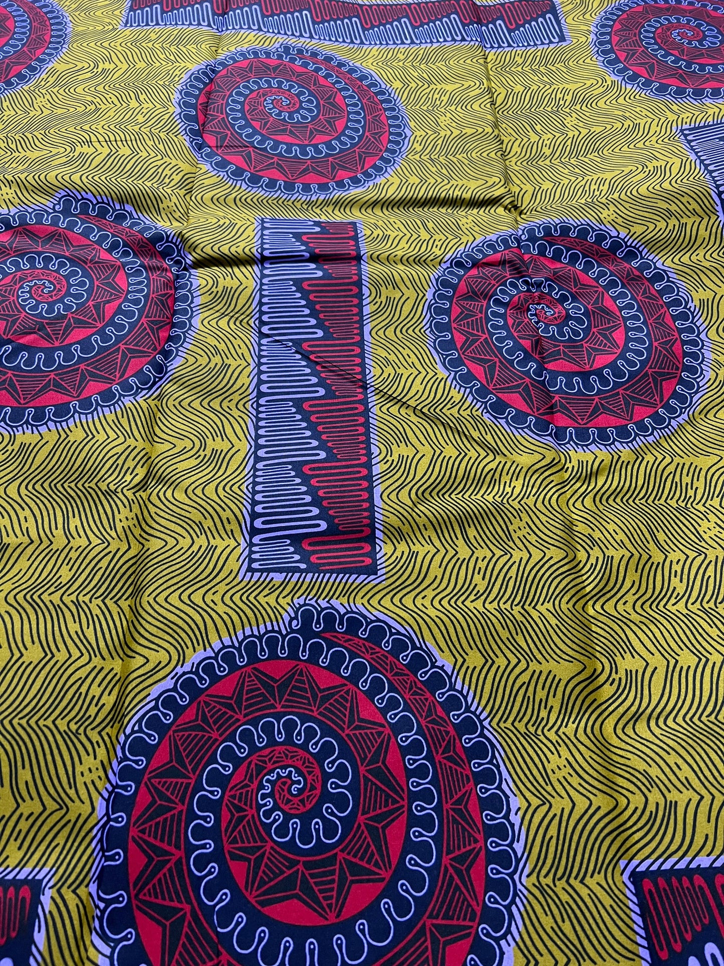 Polycotton African Fabric 6 Yards Soft Ankara Wax Print Material