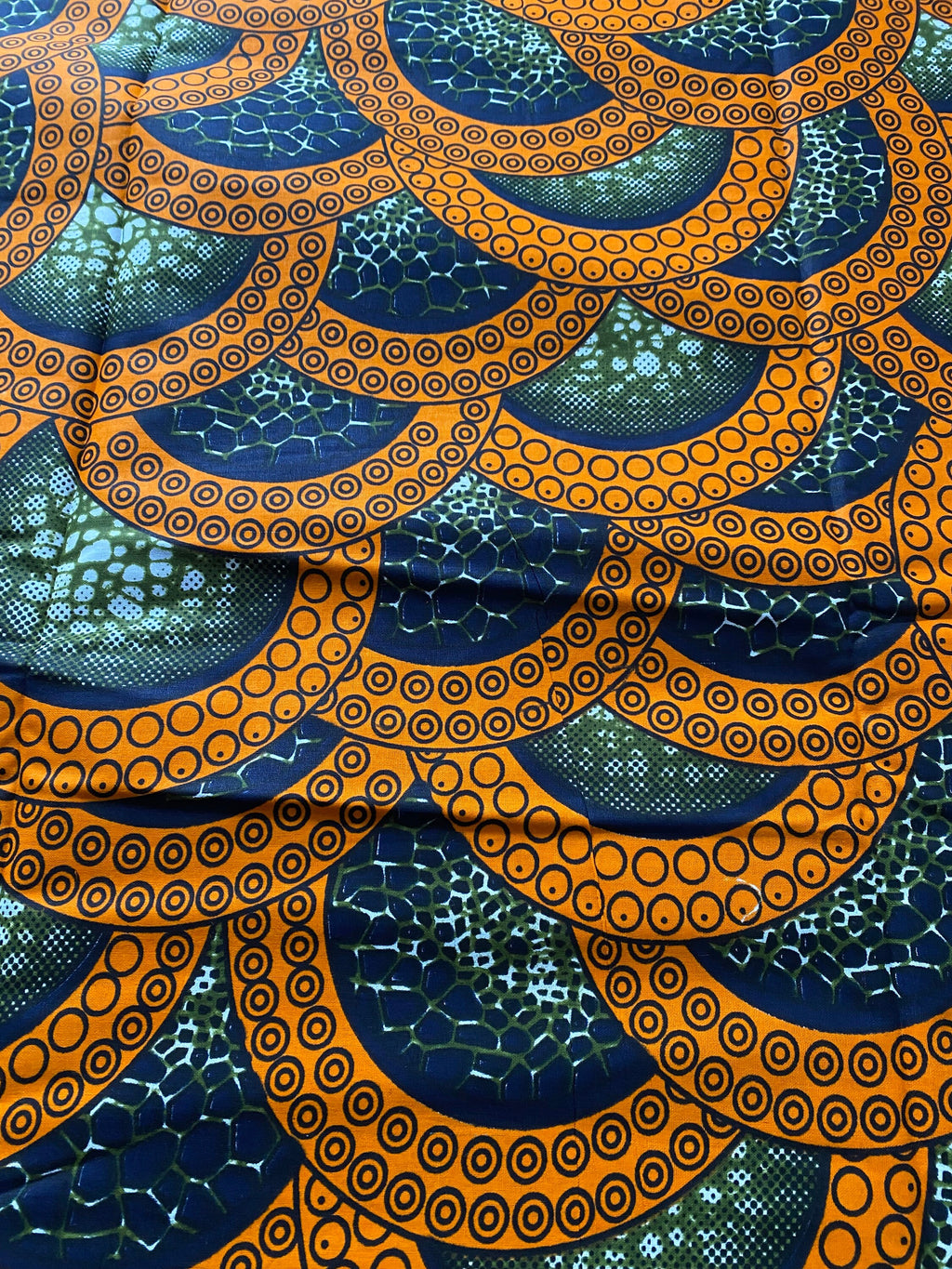 Bold Ankara African Print Fabric: 6 Yards 100% Cotton Wax Print