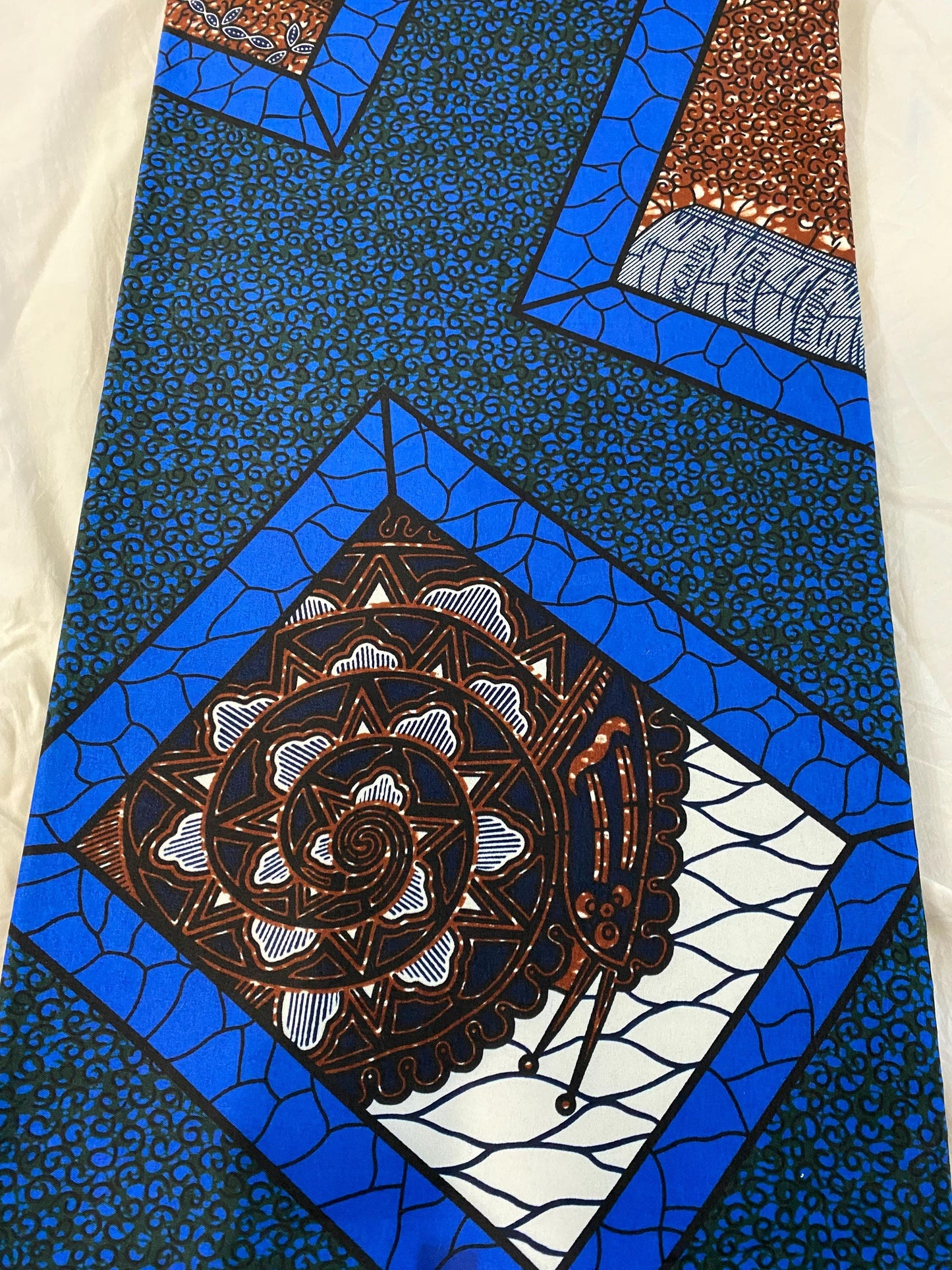 Polycotton African Fabric 6 Yards Soft Ankara Wax Print Material