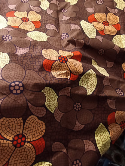 Polycotton African Fabric 6 Yards Soft Ankara Wax Print Material