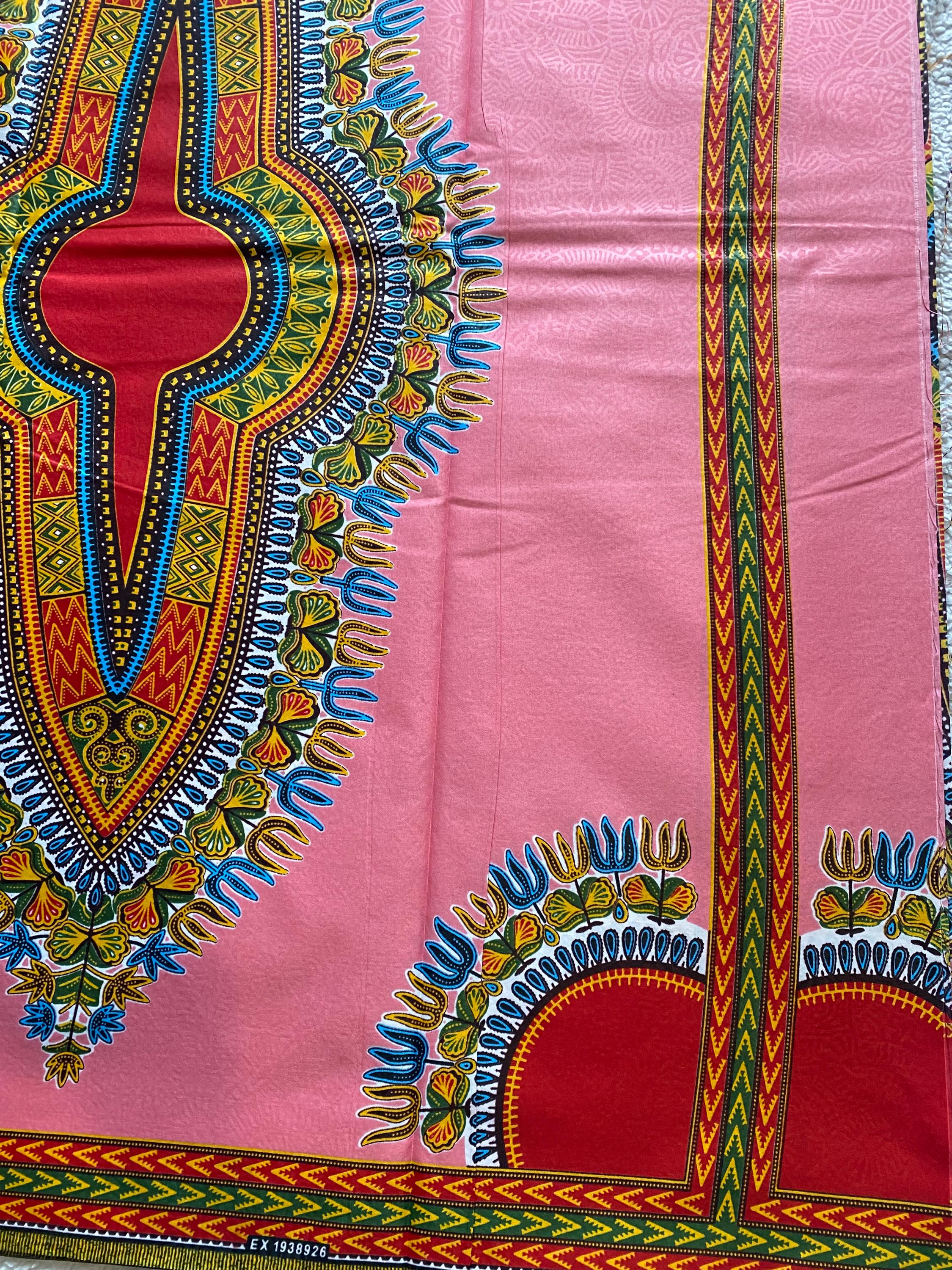 Dashiki Angelina African Wax Print Cotton Fabric - 6 Yards