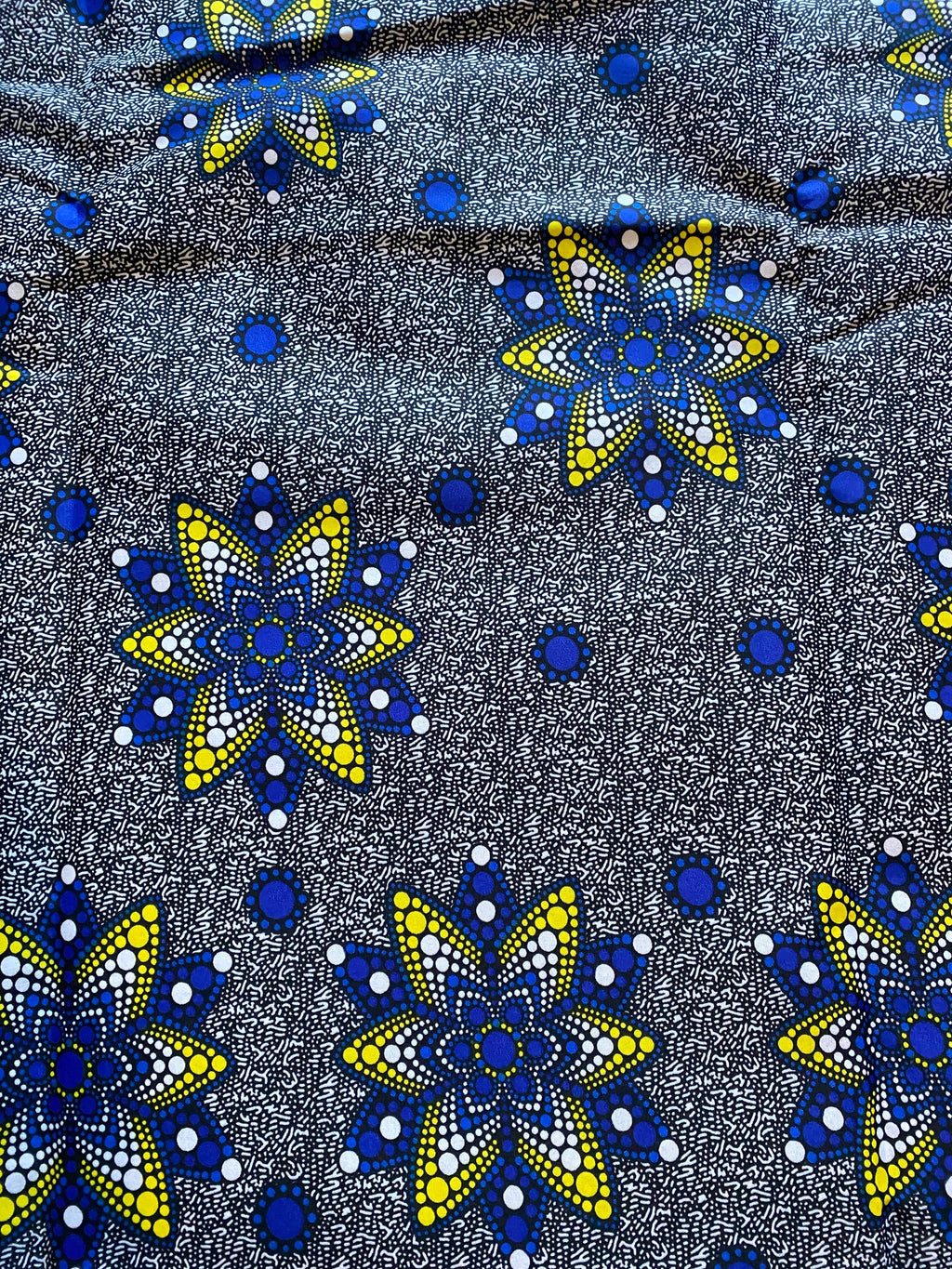 Polycotton African Fabric 6 Yards Soft Ankara Wax Print Material