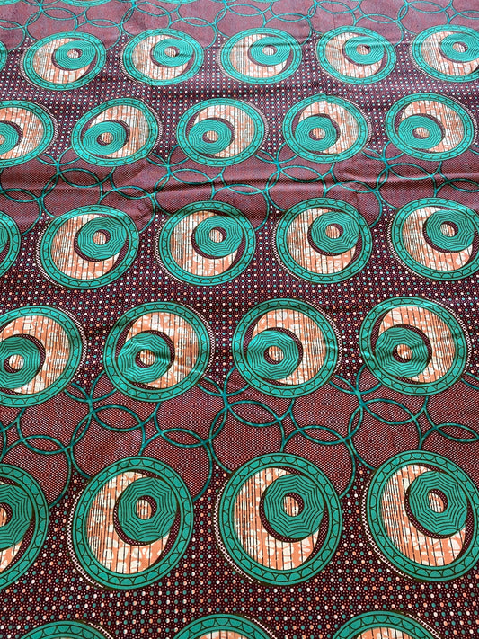 Polycotton African Fabric 6 Yards Soft Ankara Wax Print Material