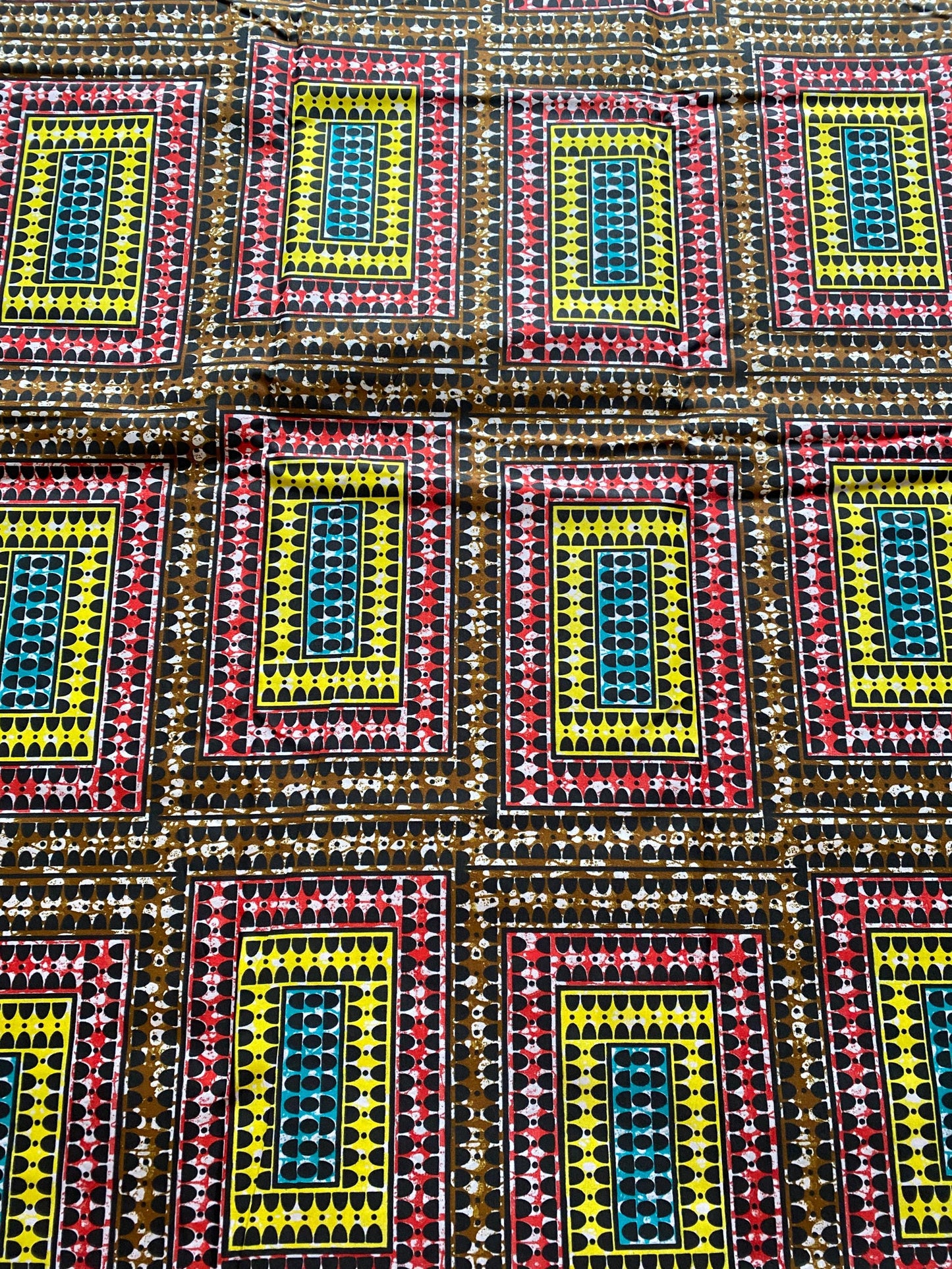 Polycotton African Fabric 6 Yards Soft Ankara Wax Print Material