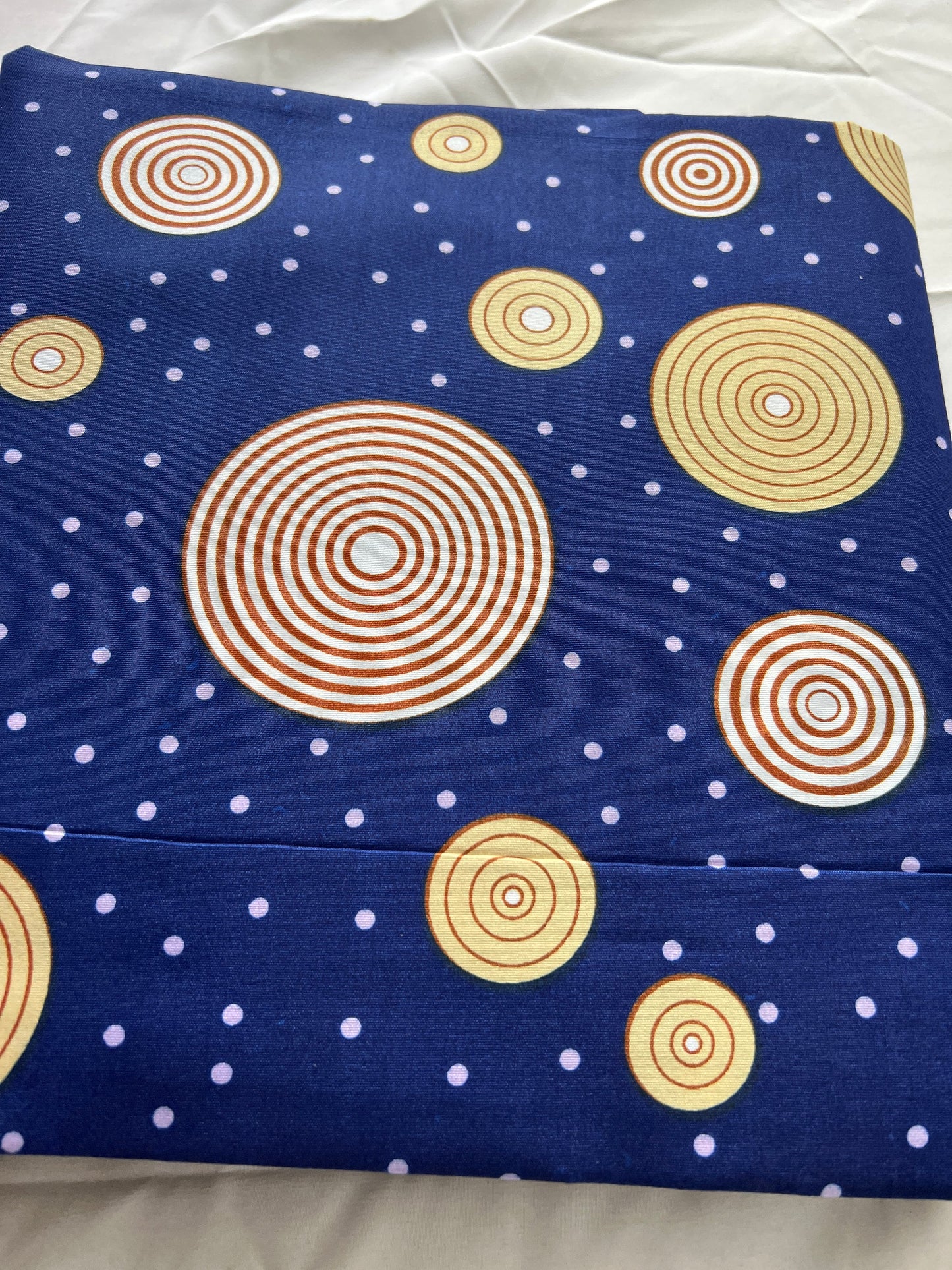 Polycotton African Fabric 6 Yards Soft Ankara Wax Print Material