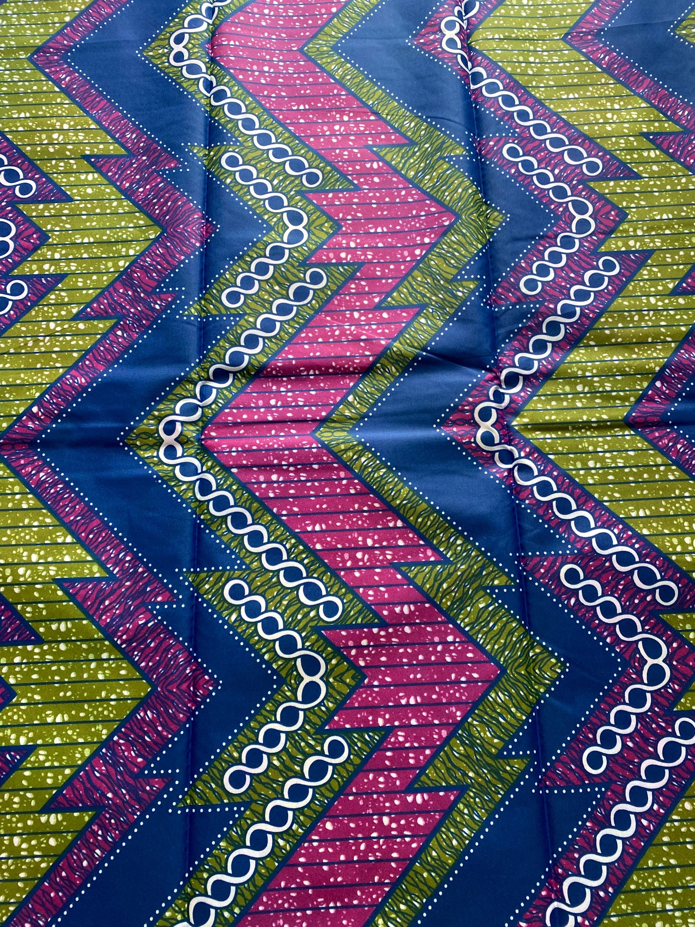 Polycotton African Fabric 6 Yards Soft Ankara Wax Print Material