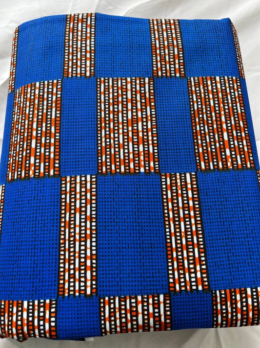 Polycotton African Fabric 6 Yards Soft Ankara Wax Print Material