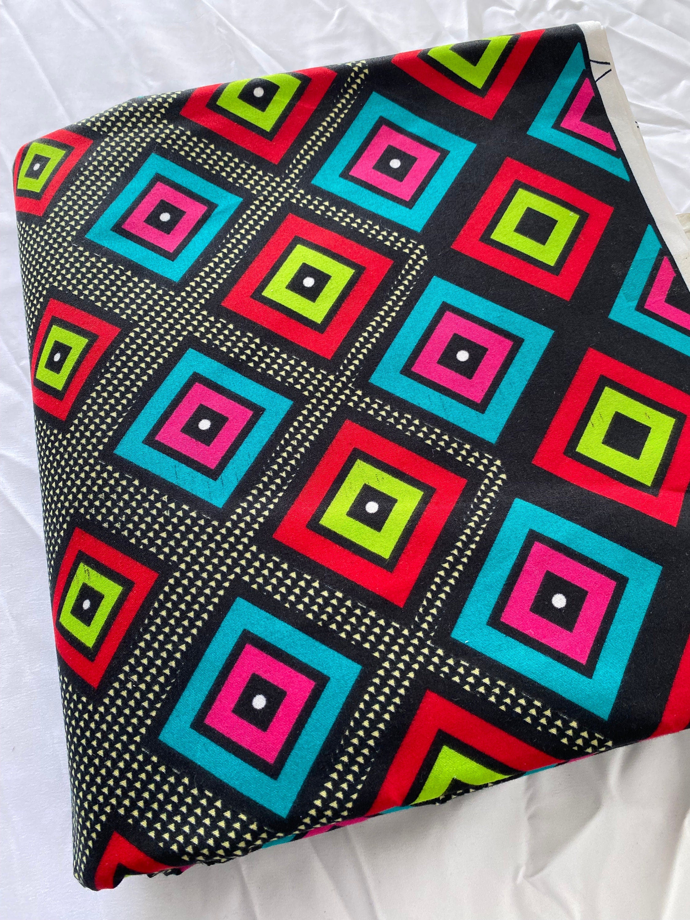 Polycotton African Fabric 6 Yards Soft Ankara Wax Print Material