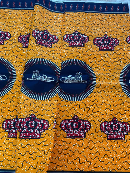 Polycotton African Fabric 6 Yards Soft Ankara Wax Print Material