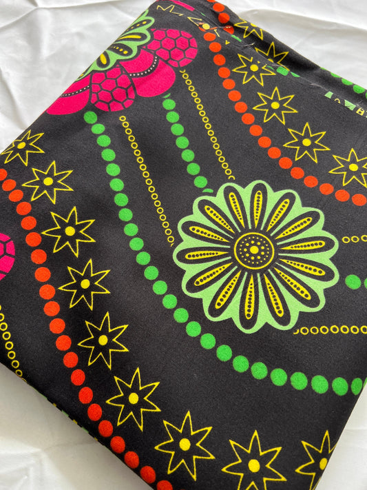 Polycotton African Fabric 6 Yards Soft Ankara Wax Print Material