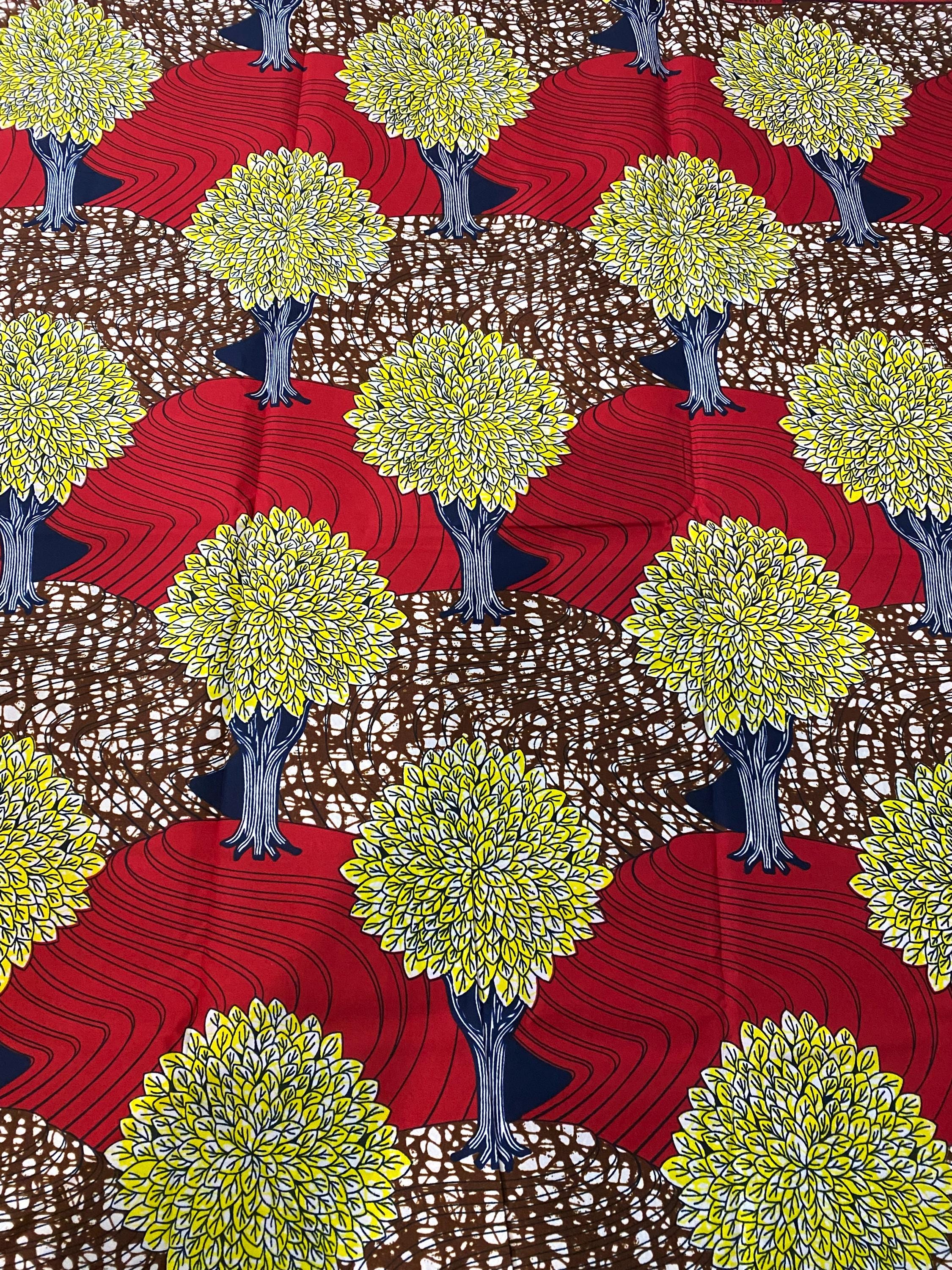 Ankara Fabric 6 Yards: Soft Polycotton African Print for Sewing & Crafts