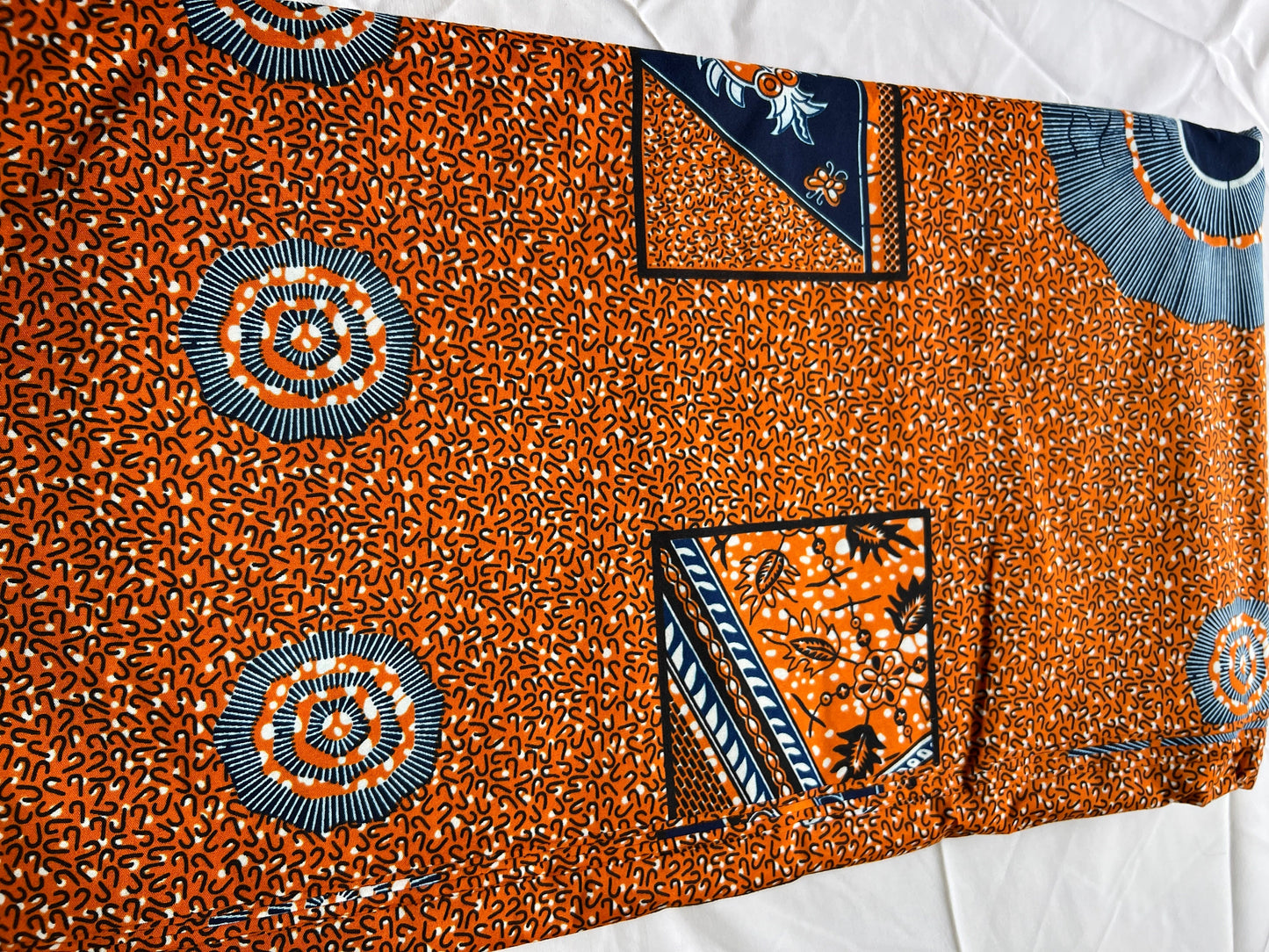 Polycotton African Fabric 6 Yards Soft Ankara Wax Print Material