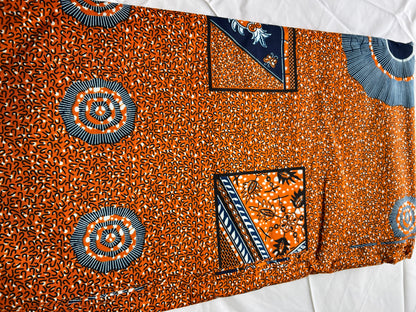 Polycotton African Fabric 6 Yards Soft Ankara Wax Print Material