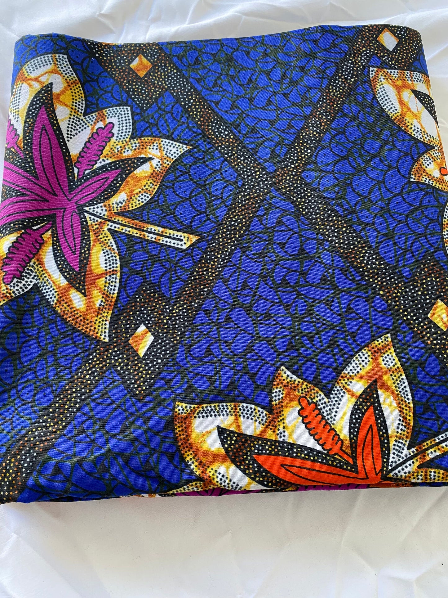 Polycotton African Fabric 6 Yards Soft Ankara Wax Print Material