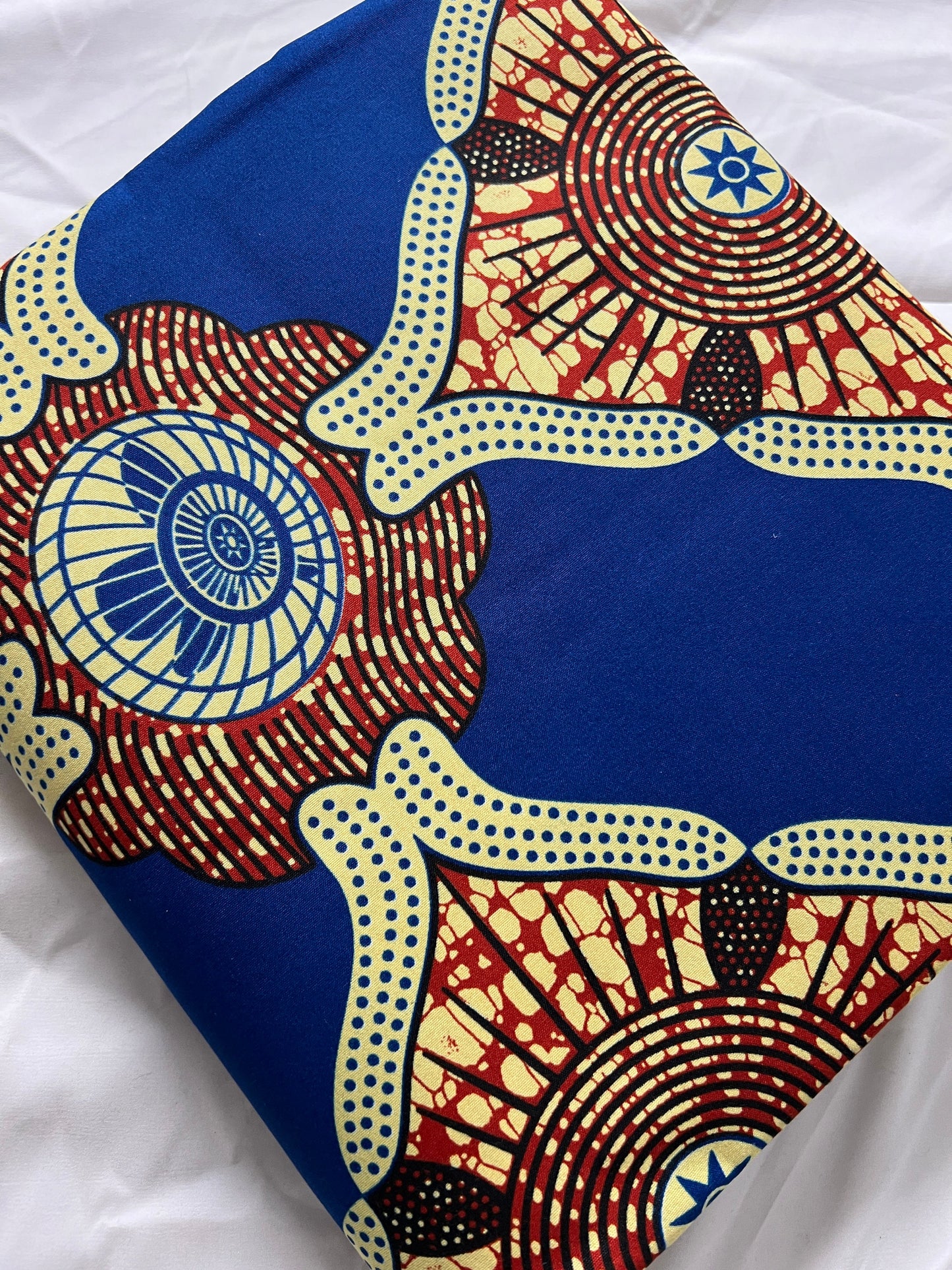 Polycotton African Fabric 6 Yards Soft Ankara Wax Print Material