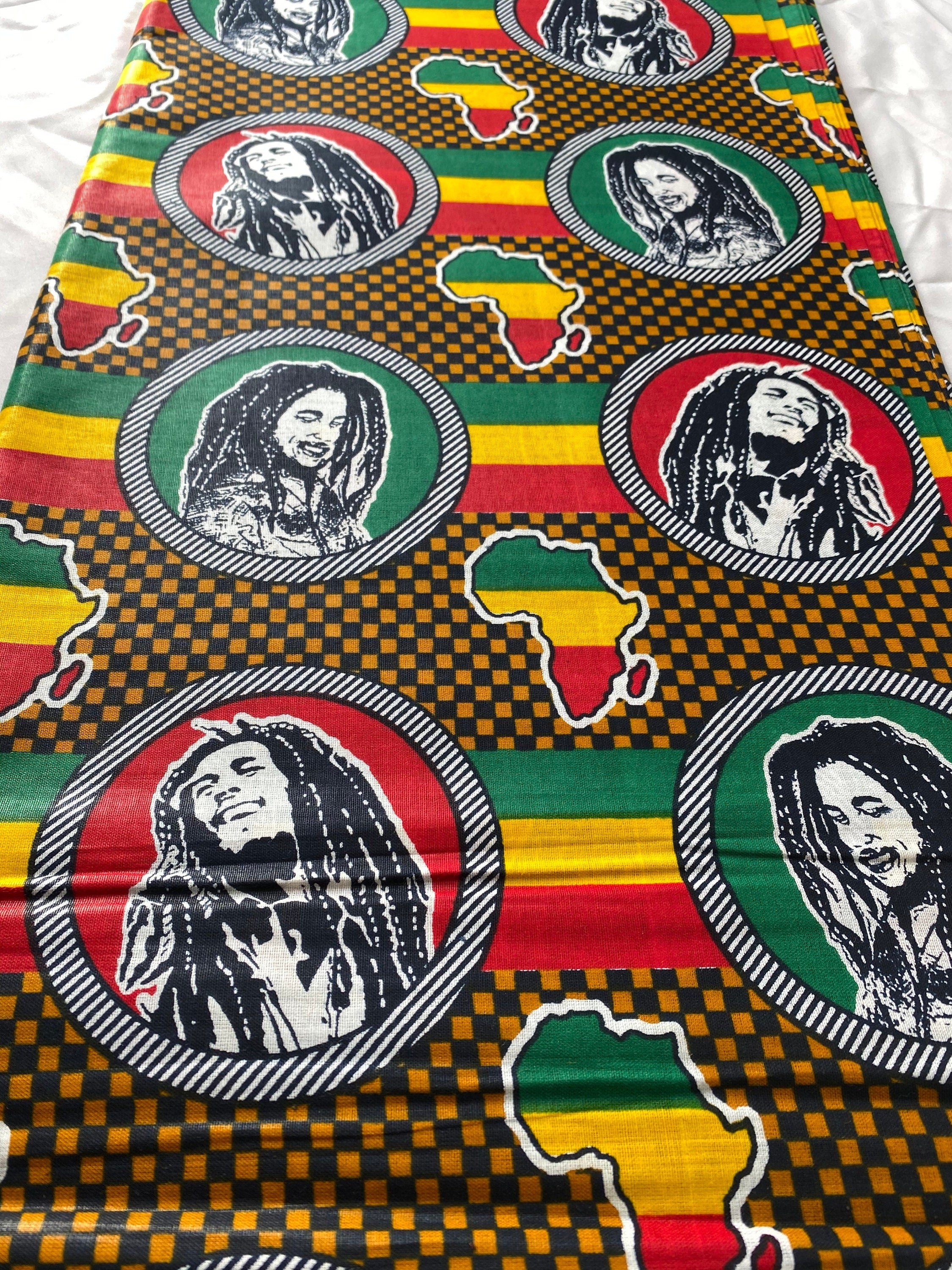 Mud Print Fabric 6 Yards African Tribal Wax Print Cloth