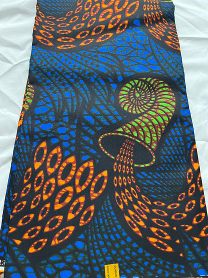 Polycotton African Fabric 6 Yards Soft Ankara Wax Print Material