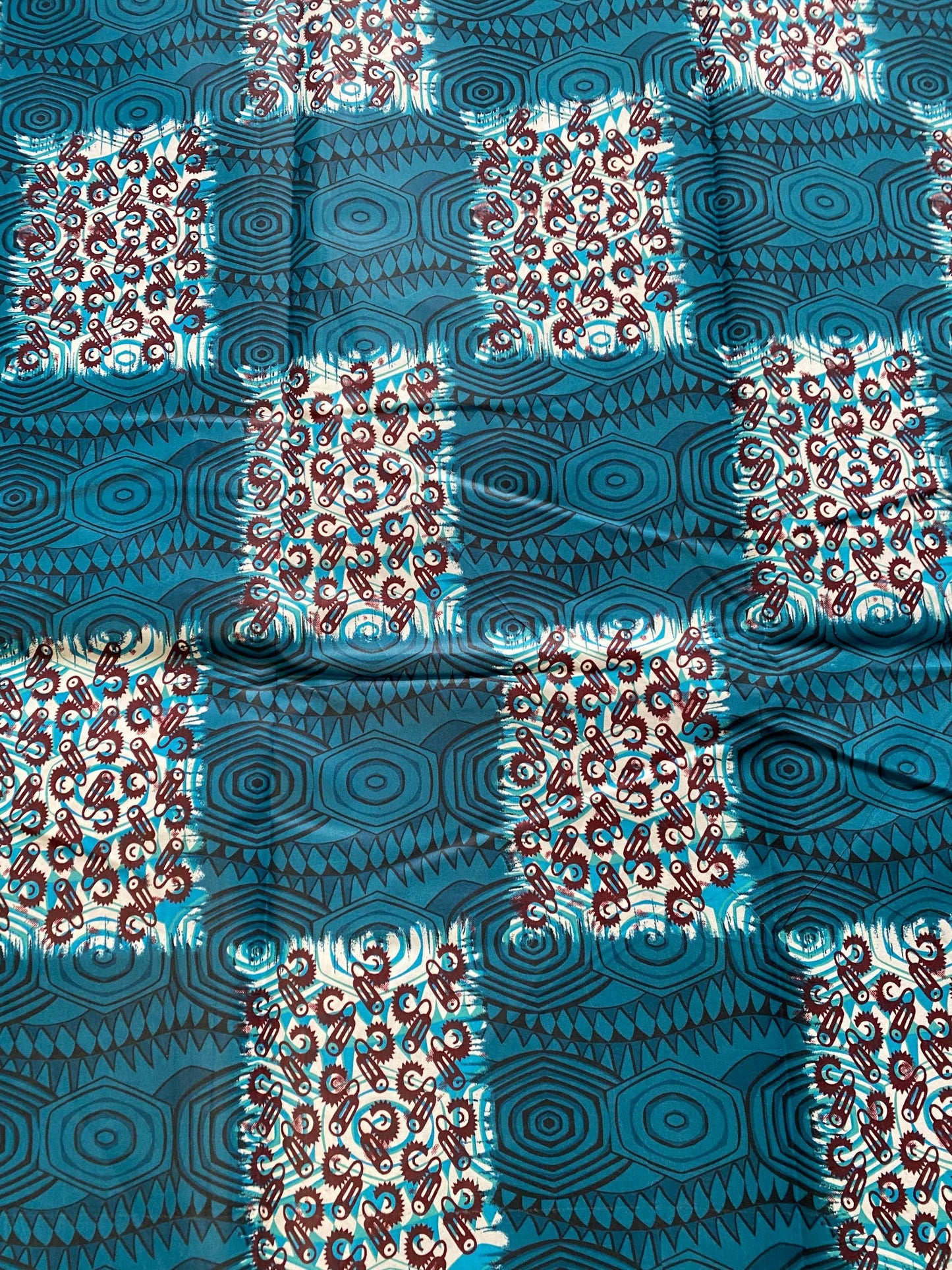 Polycotton African Fabric 6 Yards Soft Ankara Wax Print Material