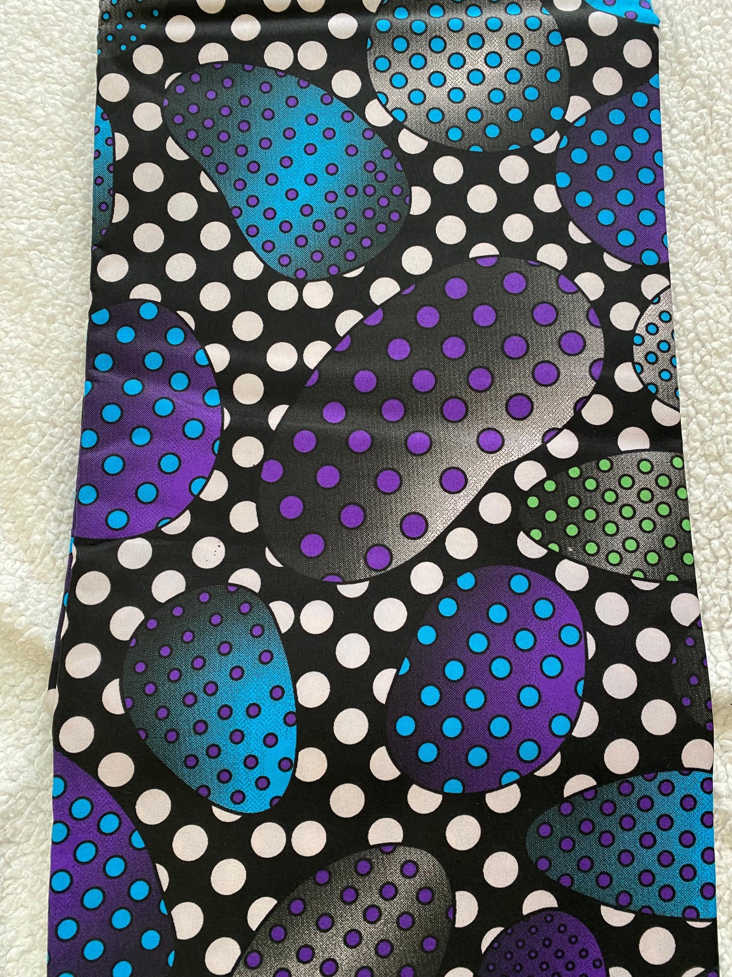 Polycotton African Fabric 6 Yards Soft Ankara Wax Print Material