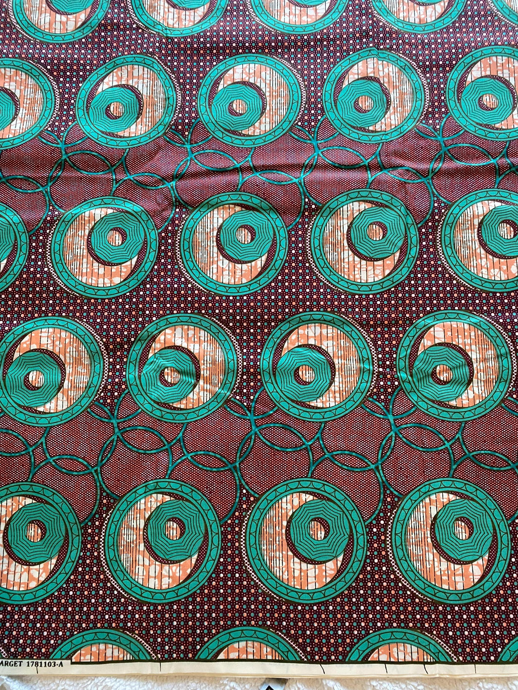 Polycotton African Fabric 6 Yards Soft Ankara Wax Print Material