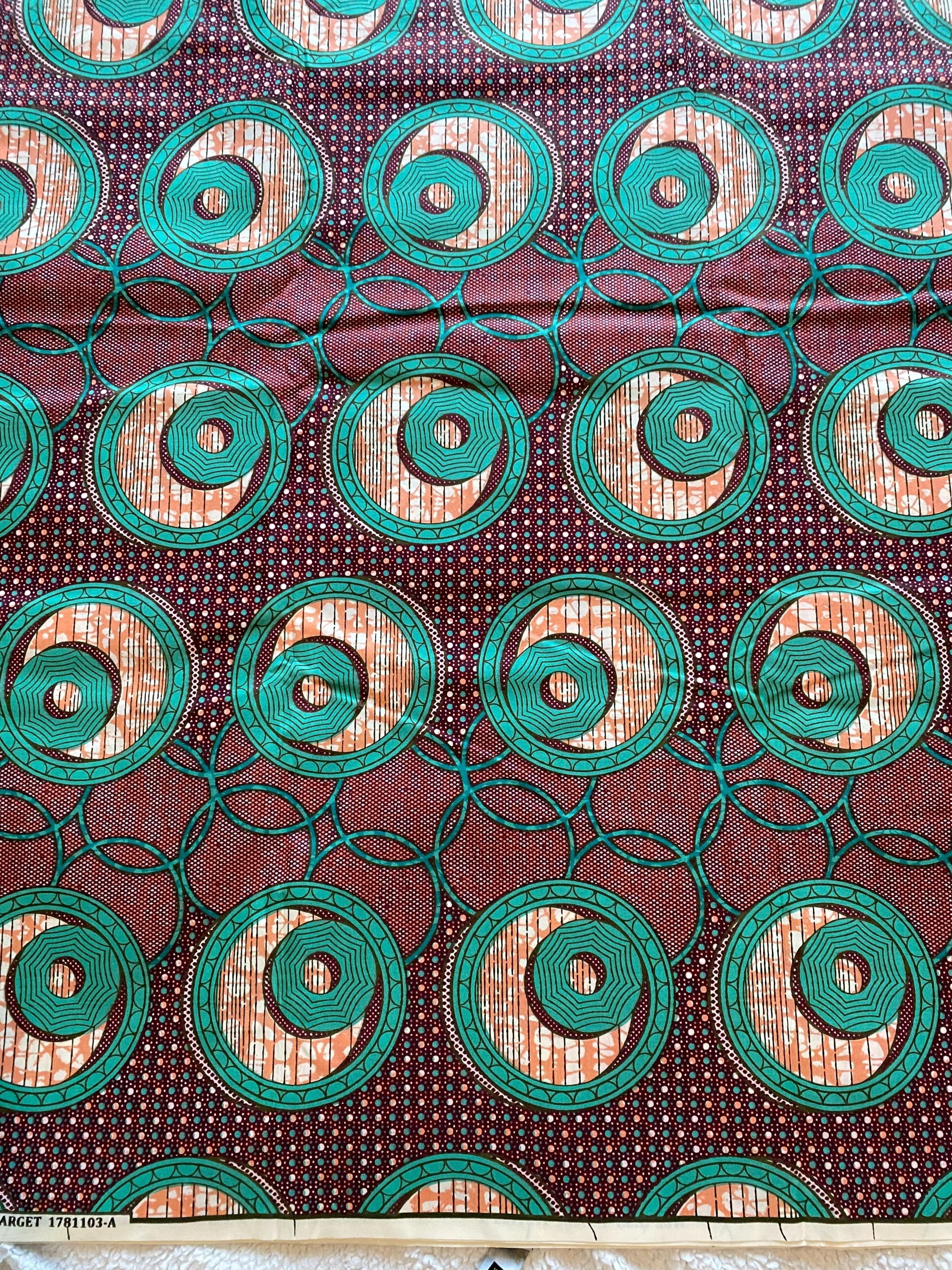 Polycotton African Fabric 6 Yards Soft Ankara Wax Print Material