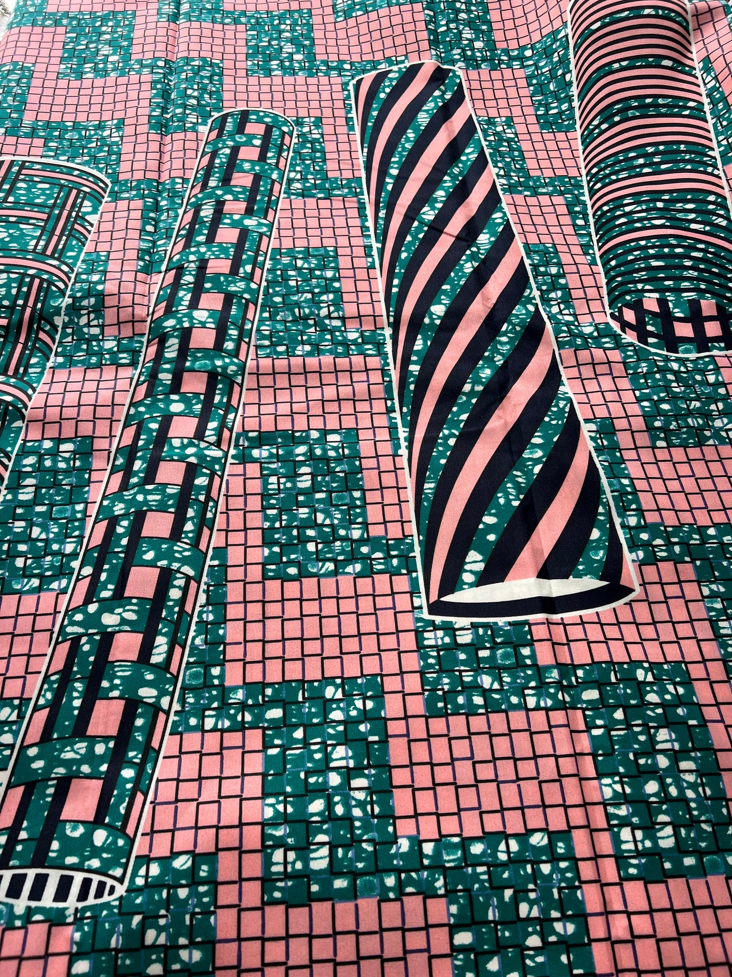 Polycotton African Fabric 6 Yards Soft Ankara Wax Print Material