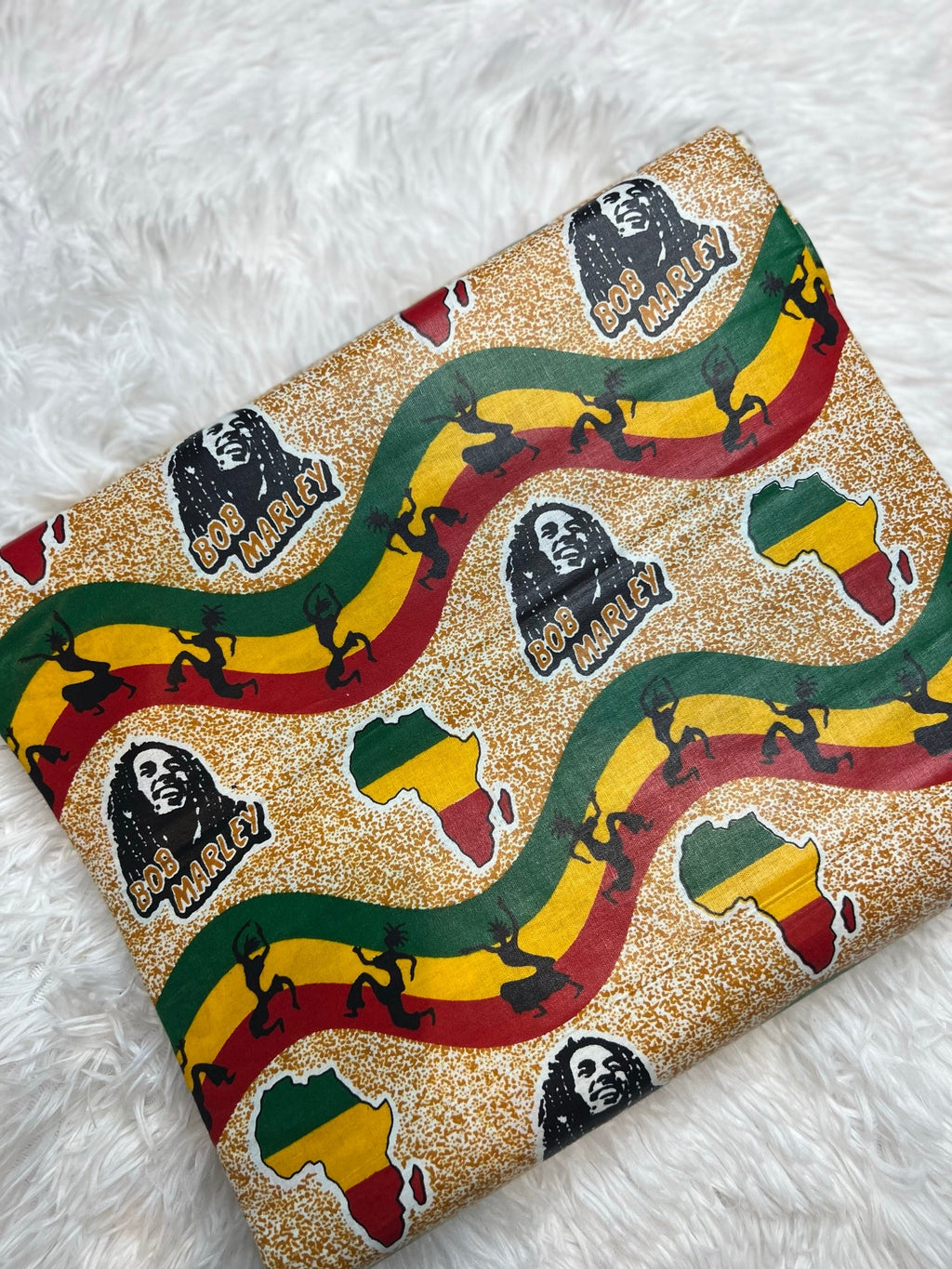 Mud Print Fabric 6 Yards African Tribal Wax Print Cloth