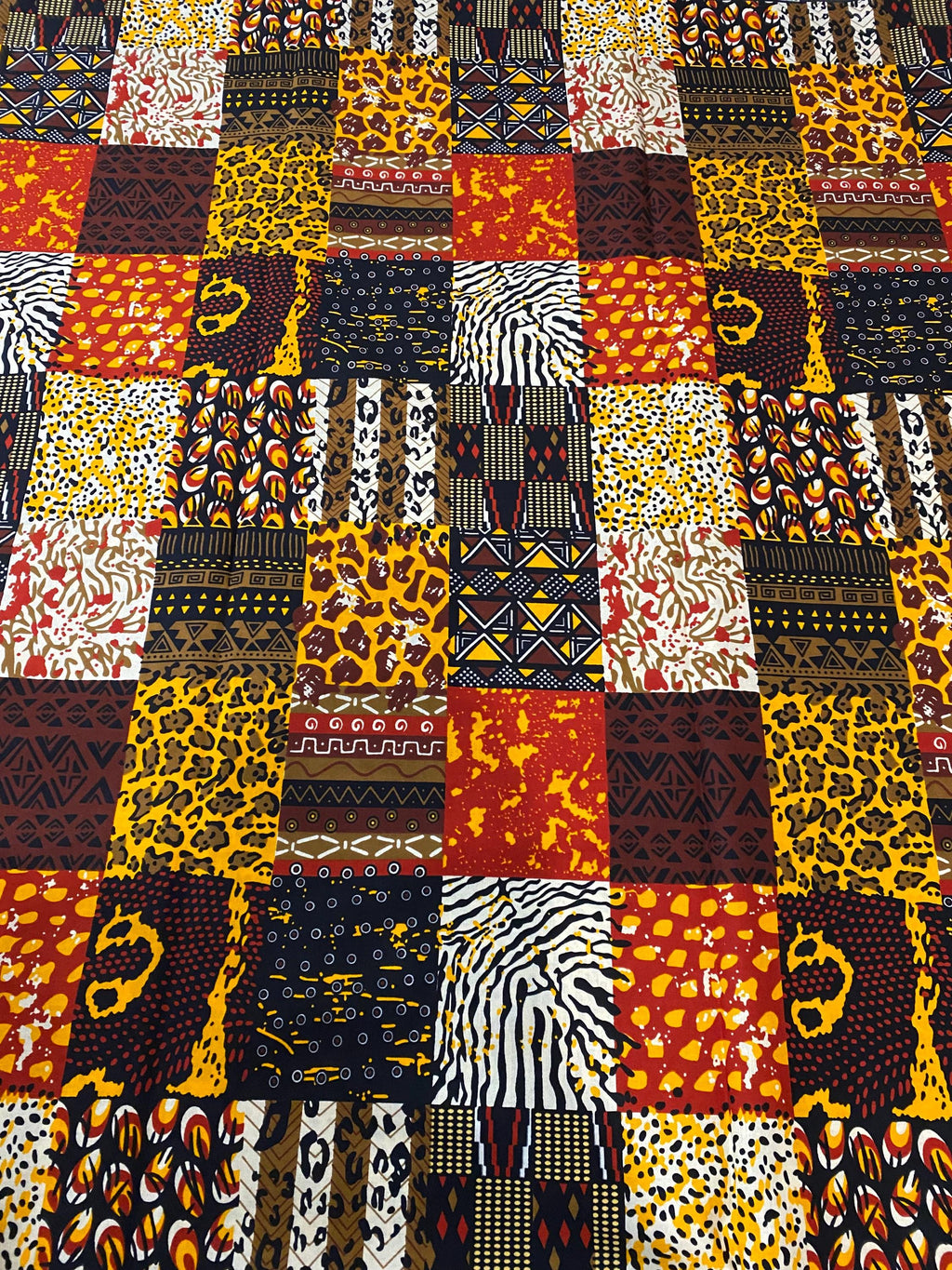 6 Yards 100% Cotton Ankara Wax Print Fabric African Print for Dressmaking, Quilting & Home Décor
