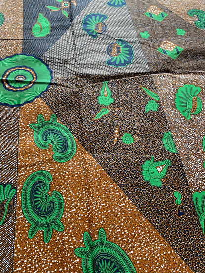 Polycotton African Fabric 6 Yards Soft Ankara Wax Print Material