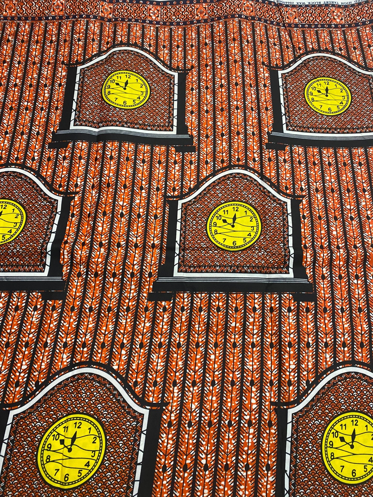 Polycotton African Fabric 6 Yards Soft Ankara Wax Print Material