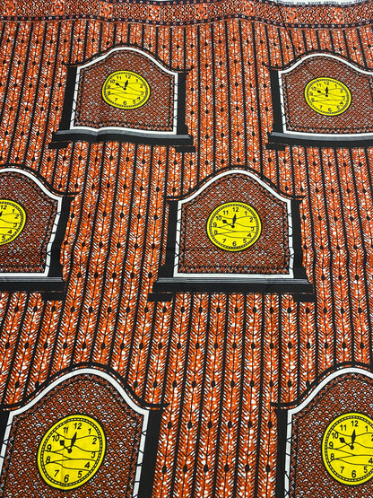 Polycotton African Fabric 6 Yards Soft Ankara Wax Print Material