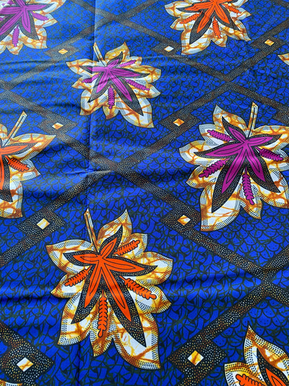 Polycotton African Fabric 6 Yards Soft Ankara Wax Print Material