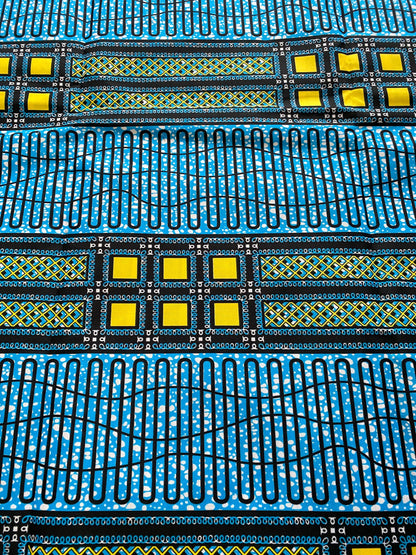 Polycotton African Fabric 6 Yards Soft Ankara Wax Print Material