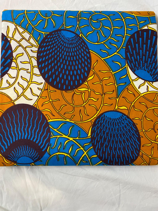 Polycotton African Fabric 6 Yards Soft Ankara Wax Print Material