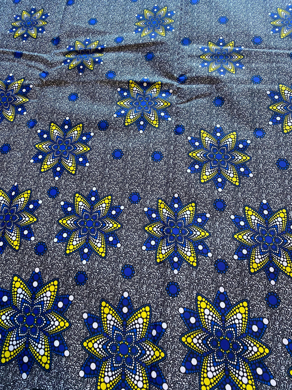 Polycotton African Fabric 6 Yards Soft Ankara Wax Print Material