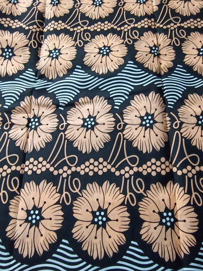 Polycotton African Fabric 6 Yards Soft Ankara Wax Print Material