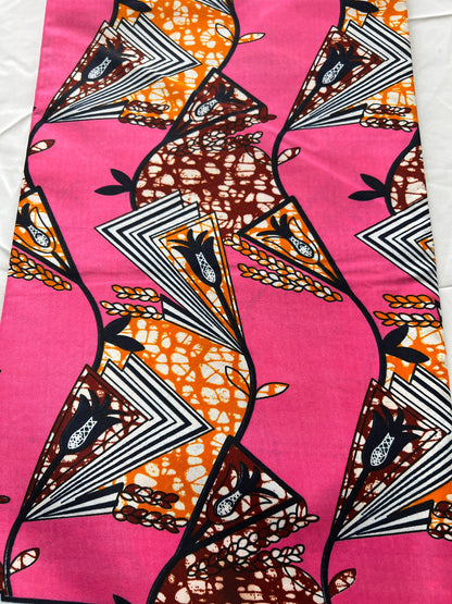 Polycotton African Fabric 6 Yards Soft Ankara Wax Print Material