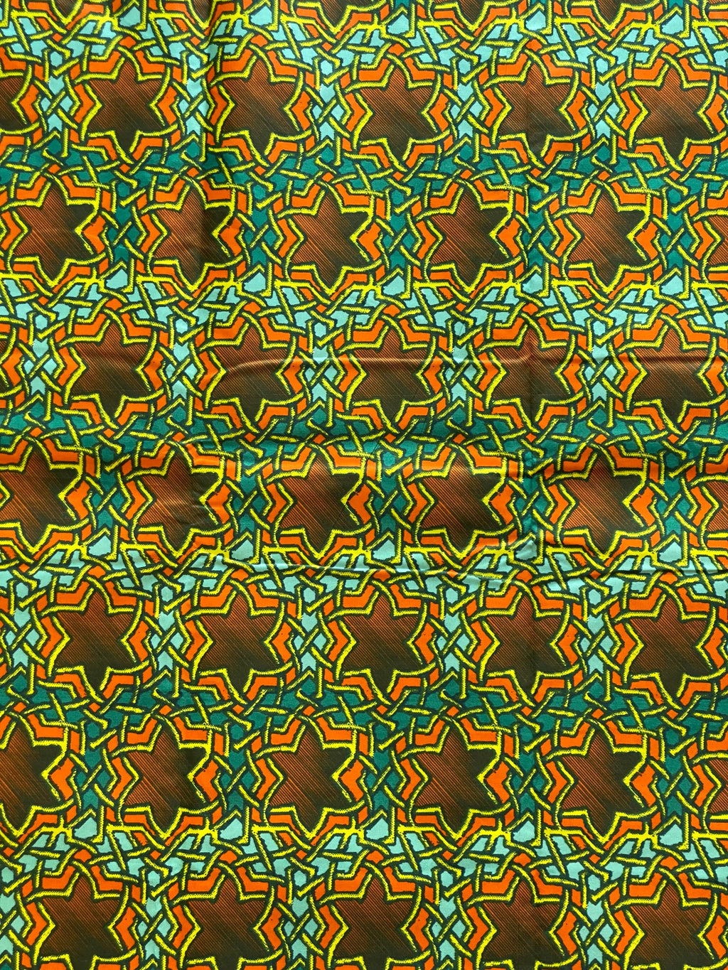 Ankara Fabric, Colorful African Print, 6 Yards Polycotton