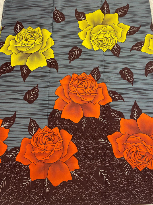 Polycotton African Fabric 6 Yards Soft Ankara Wax Print Material