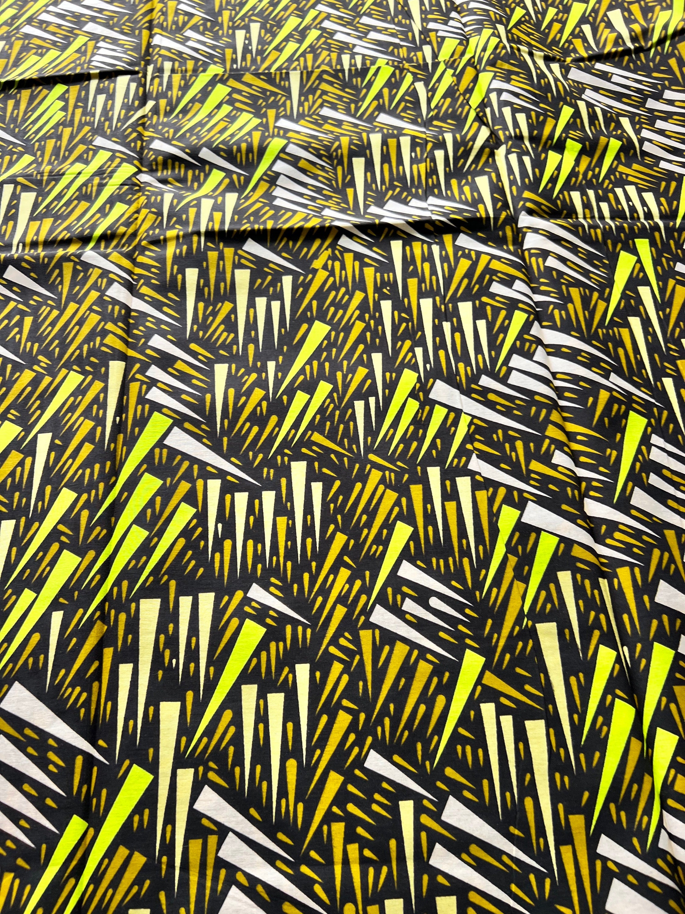 Bold Ankara African Print Fabric: 6 Yards 100% Cotton Wax Print