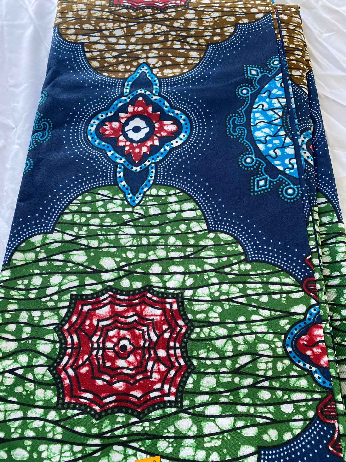 Polycotton African Fabric 6 Yards Soft Ankara Wax Print Material