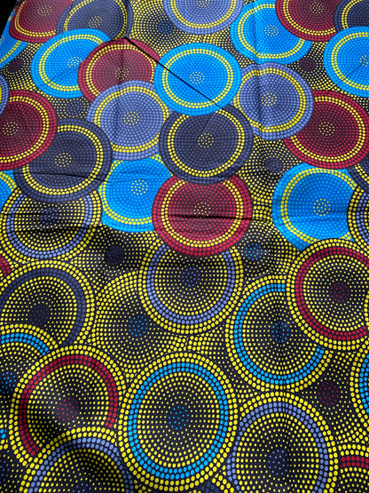 Polycotton African Fabric 6 Yards Soft Ankara Wax Print Material