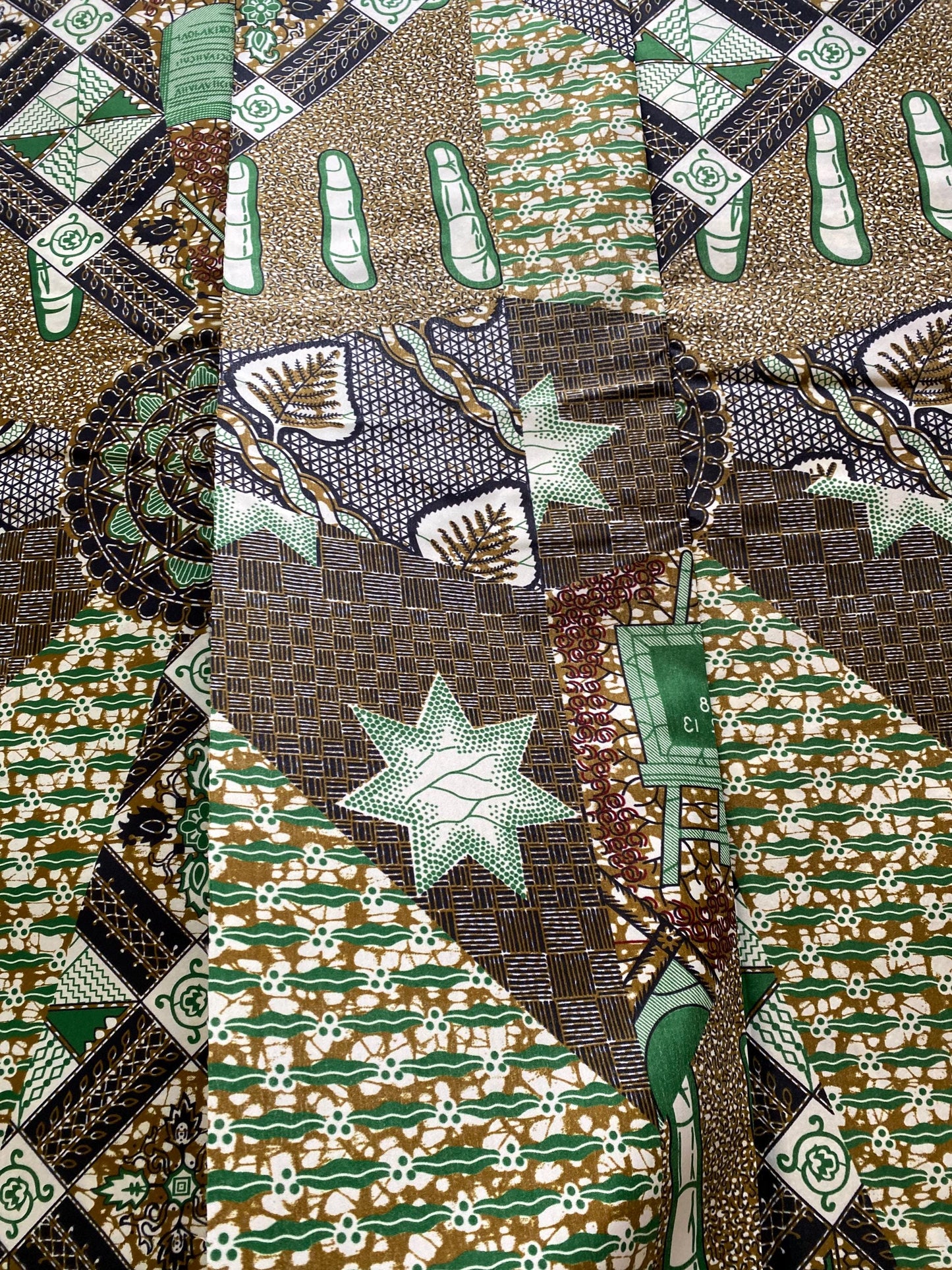 Polycotton African Fabric 6 Yards Soft Ankara Wax Print Material