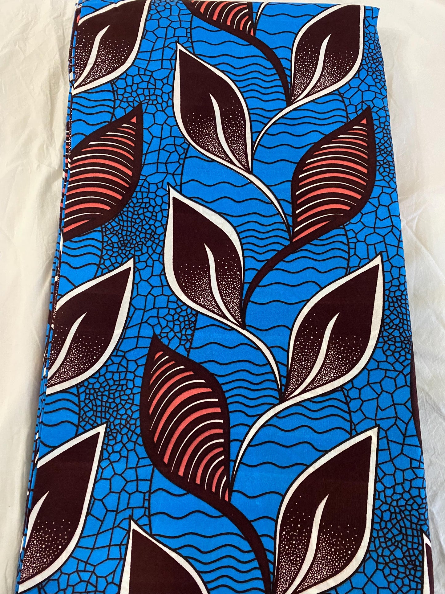 Polycotton African Fabric 6 Yards Soft Ankara Wax Print Material