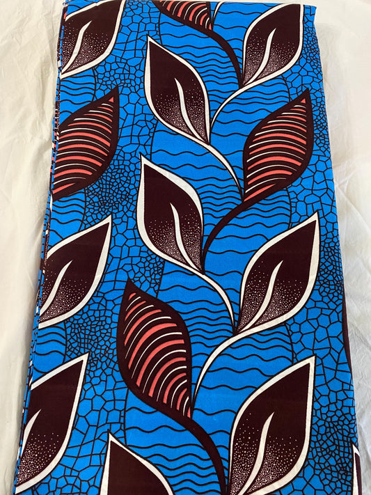 Polycotton African Fabric 6 Yards Soft Ankara Wax Print Material